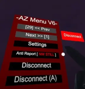 AZ Menu. Mod menu for gorilla tag